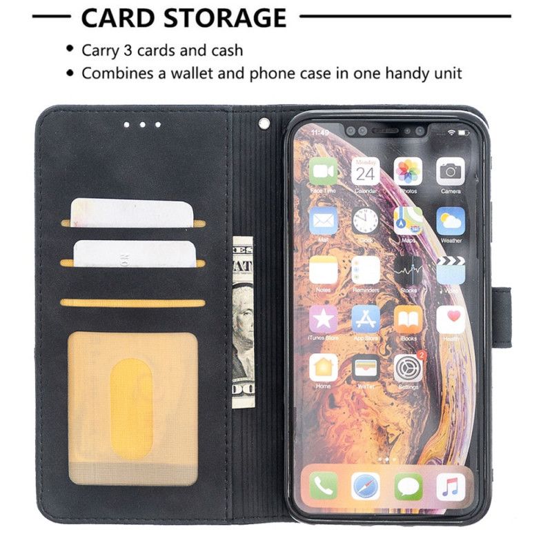Lederhüllen iPhone XS Max Schwarz Binfen Farbdreiecke