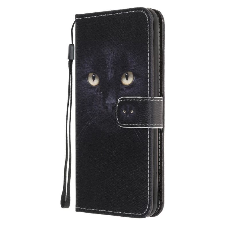 Lederhüllen iPhone XS Max Schwarze Katzenaugen Mit Tanga