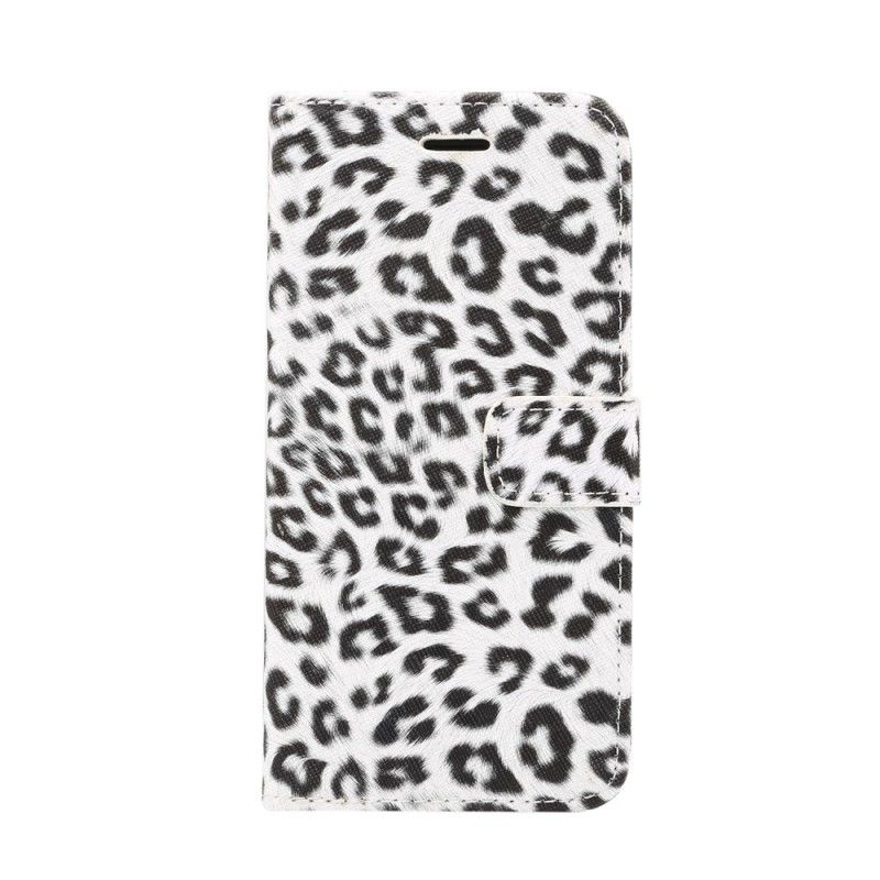 Lederhüllen iPhone XS Max Weiß Luxusleopard