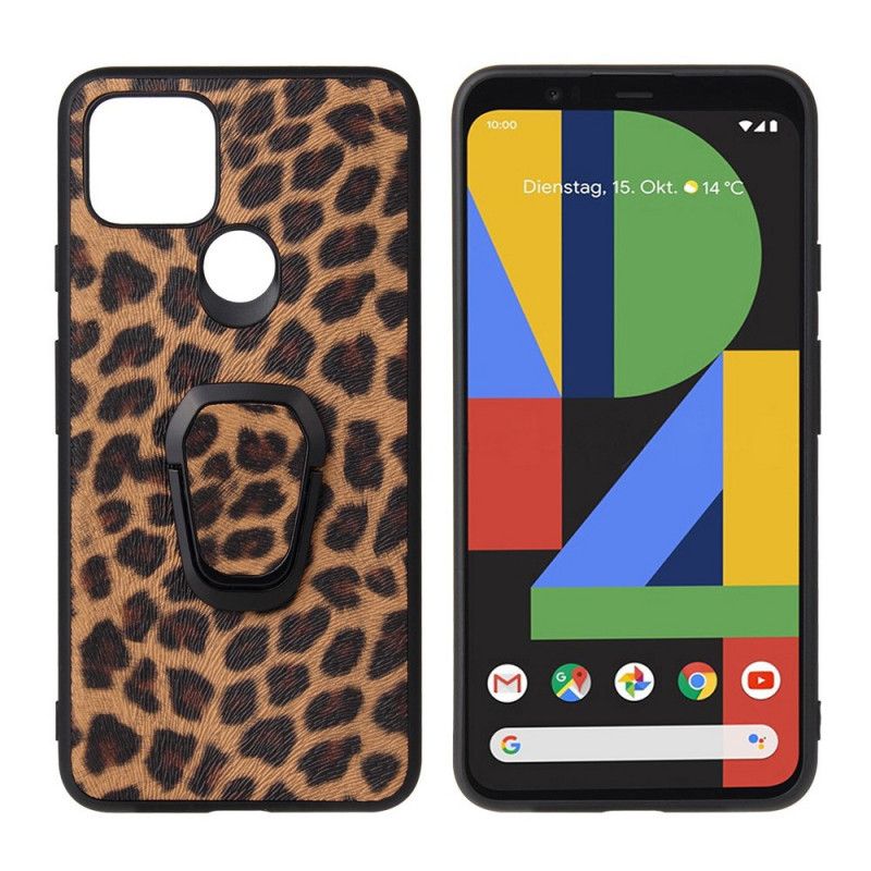 Hülle Google Pixel 5 Handyhülle Ringhalter Im Leopardenstil