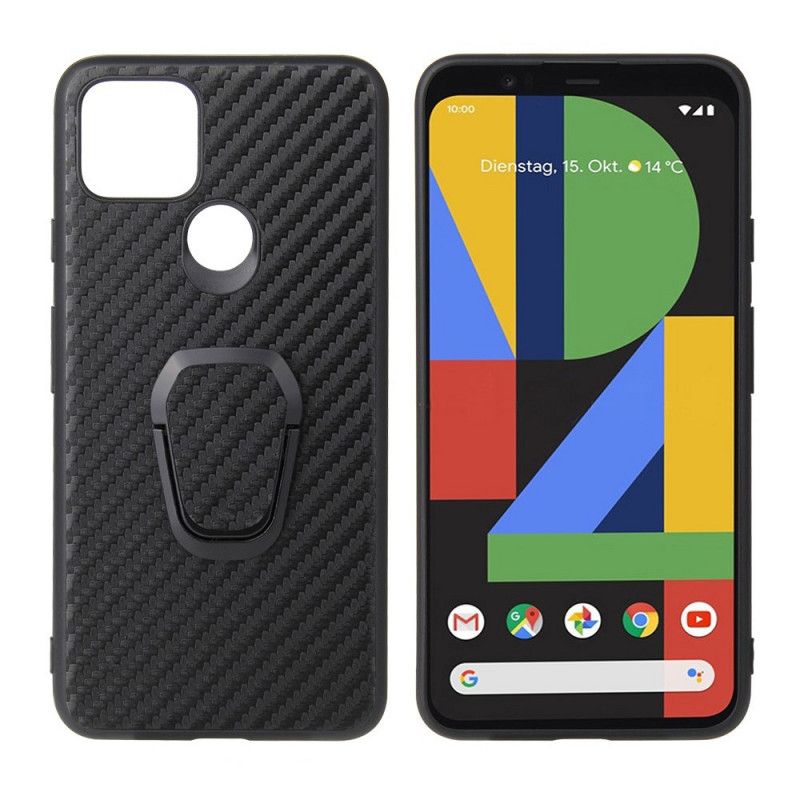 Hülle Google Pixel 5 Kohlefaser-Ringträger