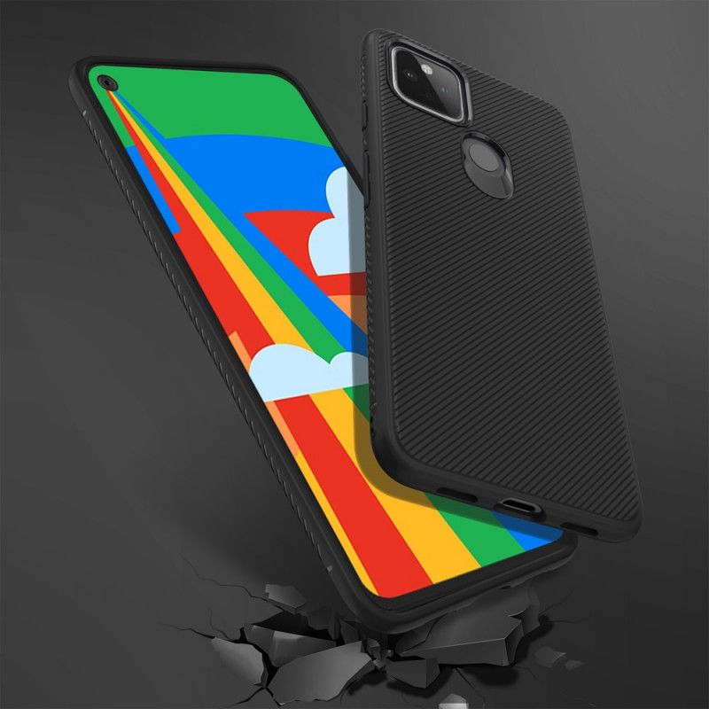 Hülle Google Pixel 5 Schwarz Twill Der Jazzserie