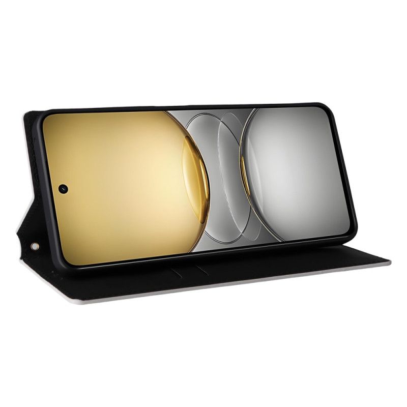 Flip Case Für Realme C75 Rautenmuster