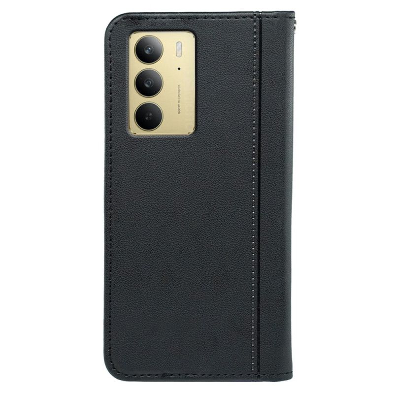 Flip Case Realme C75 Handyhülle Schlicht Mit Tragegurt