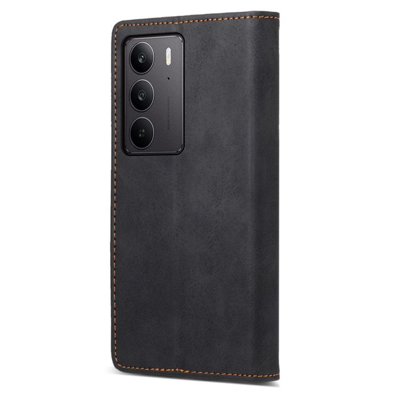 Flip Case Realme C75 Rfid-schutz Mit Kunstleder