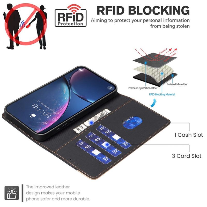Lederhüllen Für Realme C75 Zweifarbig Binfen Color