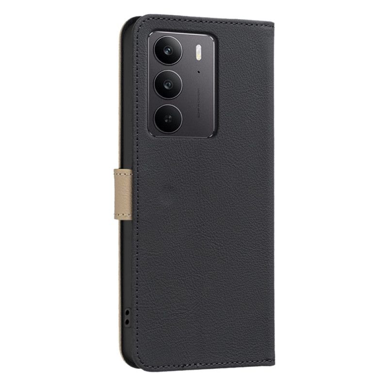 Lederhüllen Realme C75 Handyhülle Binfen Color Blumenmuster