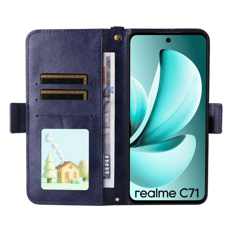 Lederhüllen Realme C75 Handyhülle Geldbörse