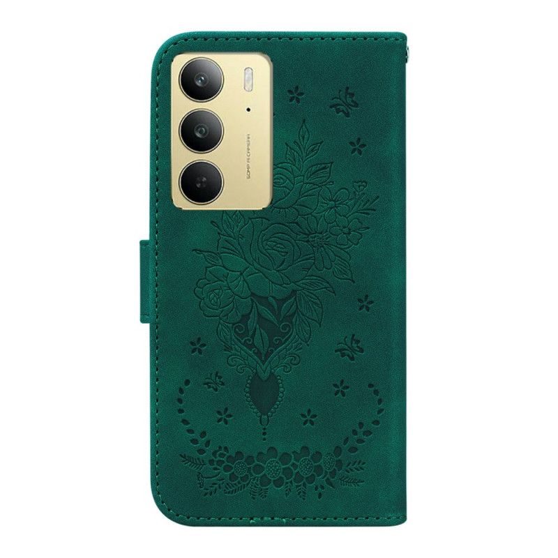 Lederhüllen Realme C75 Handyhülle Rosen