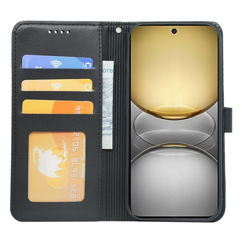 Lederhüllen Realme C75 Handyhülle Schlicht Mit Riemen