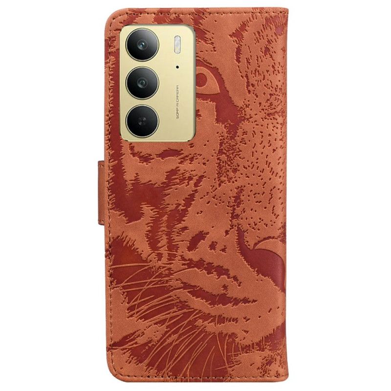 Lederhüllen Realme C75 Handyhülle Tigerprint