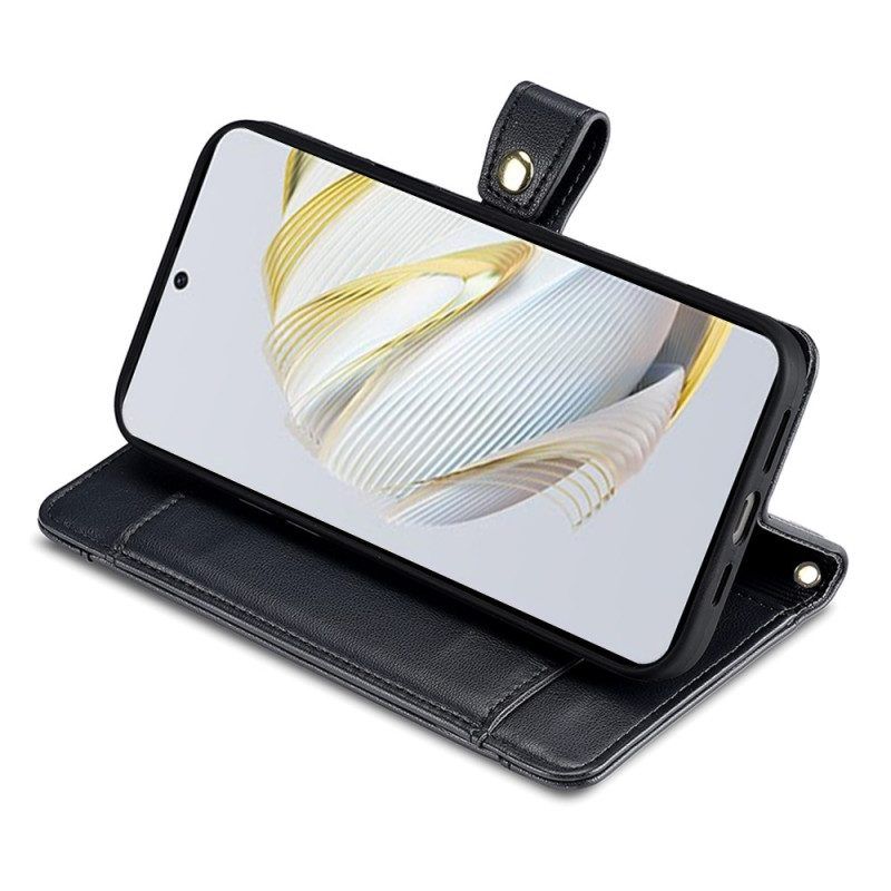 Flip Case Für Huawei P60 Pro Trageband Und Schultergurt