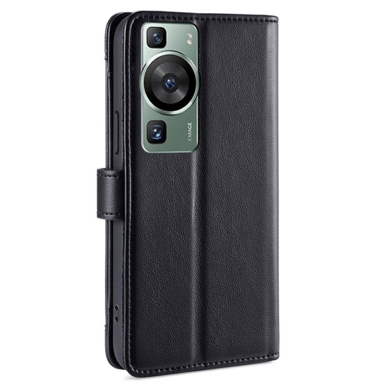 Flip Case Für Huawei P60 Pro Trageband Und Schultergurt