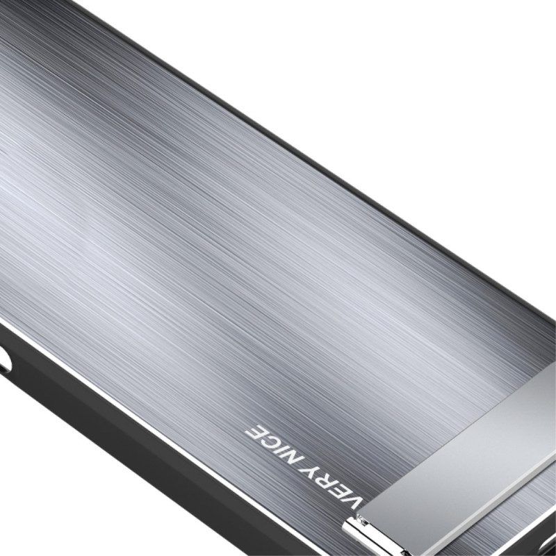 Handyhülle Für Huawei P60 Pro Gebürstetes Aluminium Mit Halterung