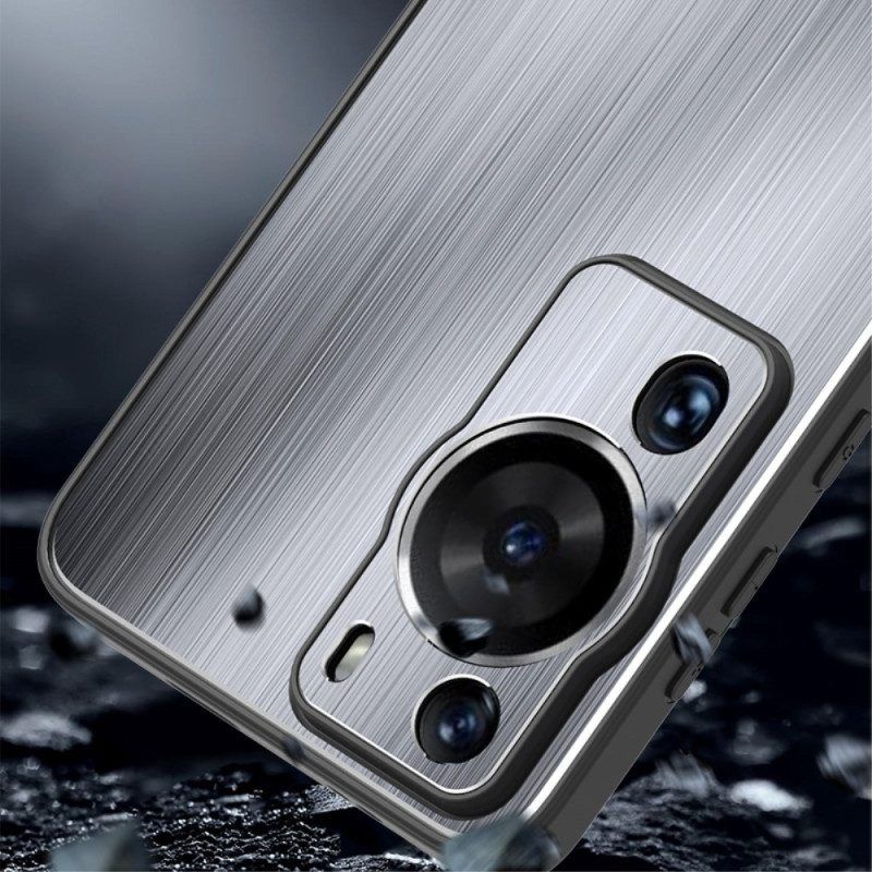 Hülle Für Huawei P60 Pro Gebürstetes Aluminium