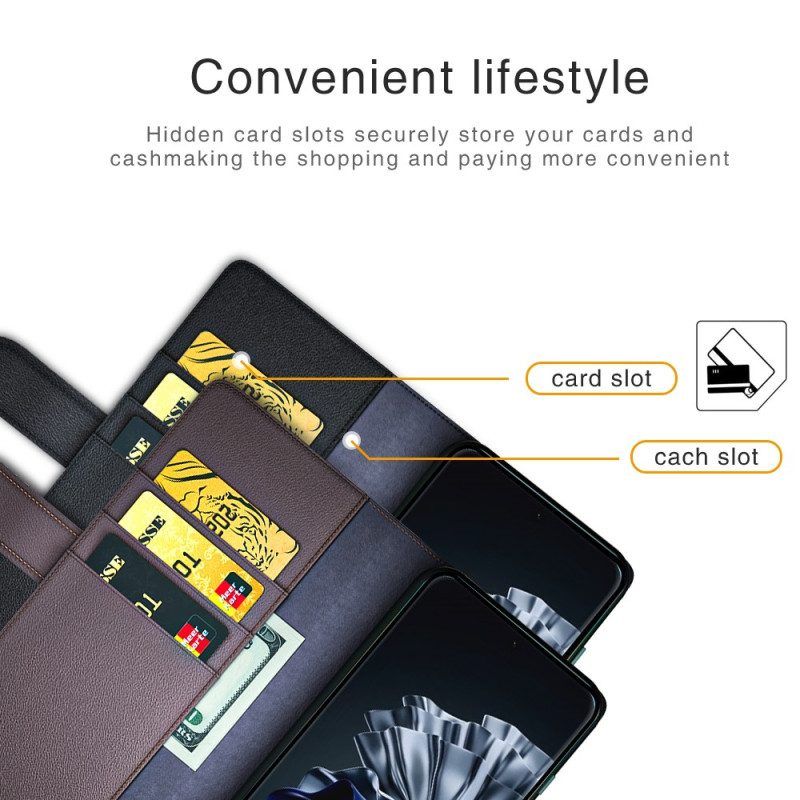 Lederhüllen Für Huawei P60 Pro Echtes Leder