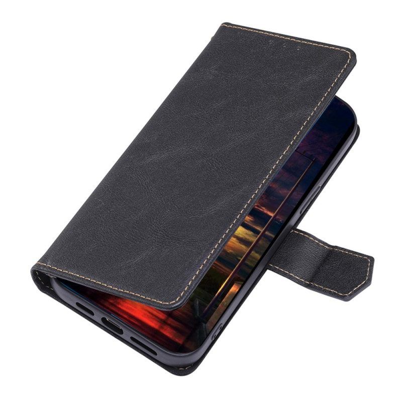 Flip Case Für Huawei Mate 50 Pro Couture-ledereffekt