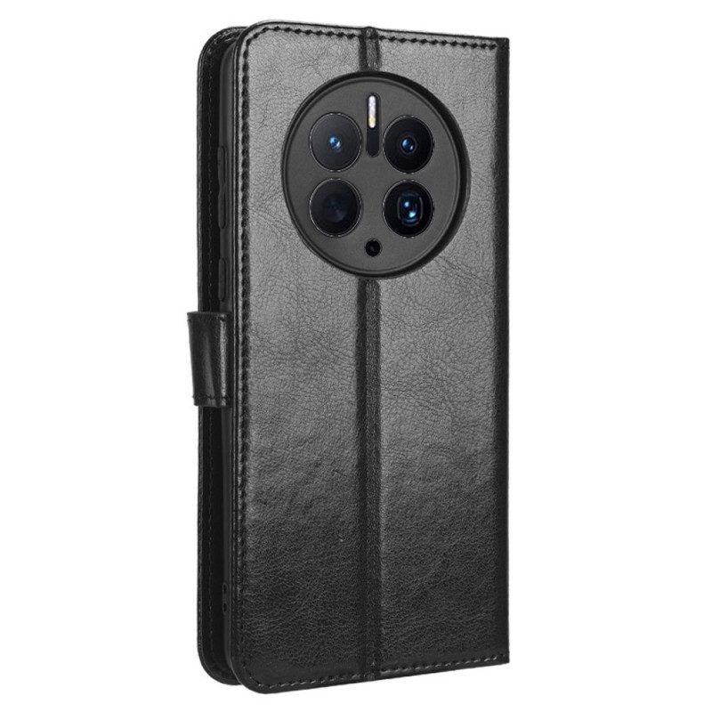 Flip Case Für Huawei Mate 50 Pro Mit Kordel Kunstlederarmband