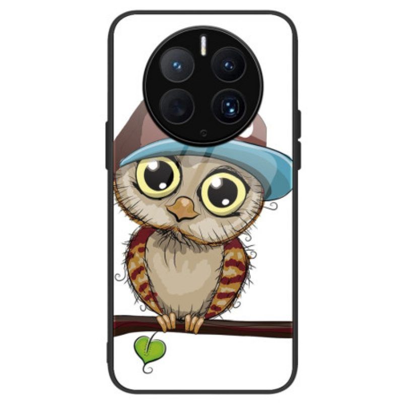 Handyhülle Für Huawei Mate 50 Pro Bad Owl Gehärtetes Glas