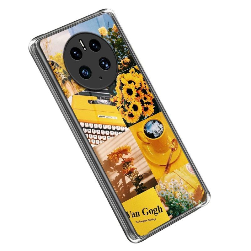 Handyhülle Für Huawei Mate 50 Pro Erhabene Sonnenblumen