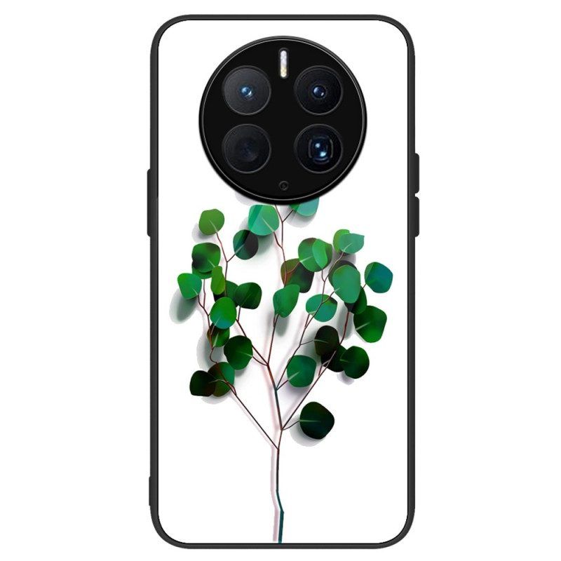 Handyhülle Für Huawei Mate 50 Pro Pflanzlich Gehärtetes Glas