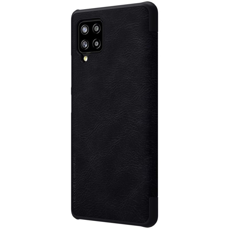 Flip Case Für Samsung Galaxy A42 5G Schwarz Nillkin-Qin-Serie