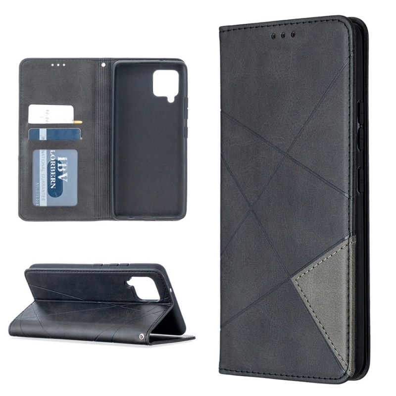 Flip Case Samsung Galaxy A42 5G Schwarz Künstlerstil