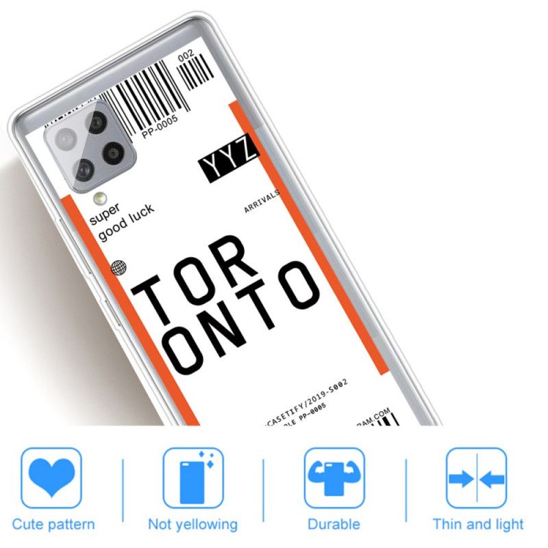 Hülle Für Samsung Galaxy A42 5G Bordkarte Nach Toronto