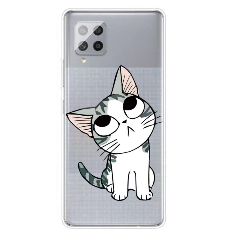 Hülle Für Samsung Galaxy A42 5G Charmante Katze