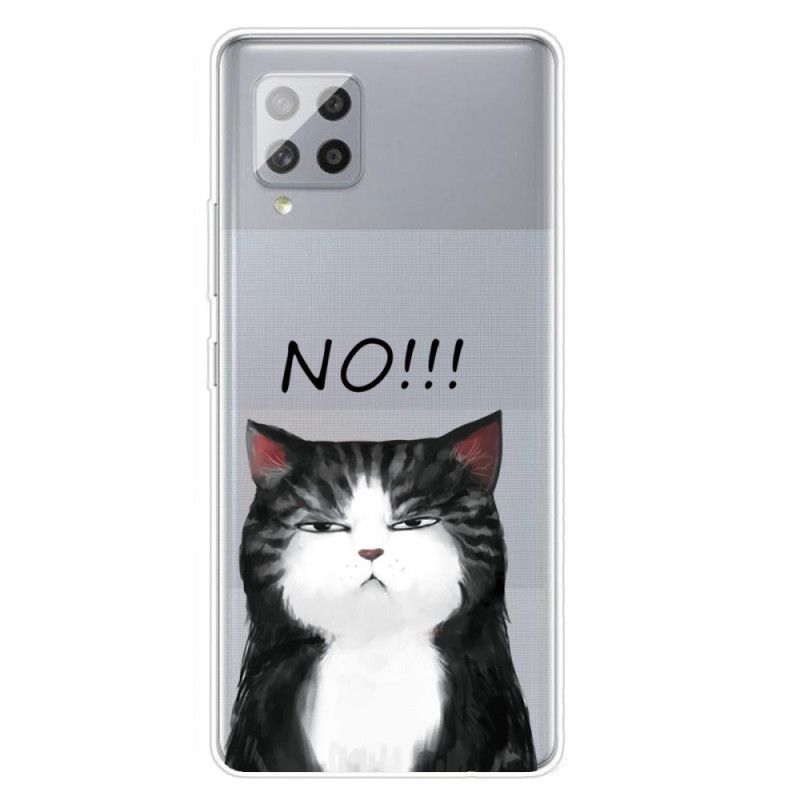 Hülle Für Samsung Galaxy A42 5G Die Katze. Die Nein Sagt