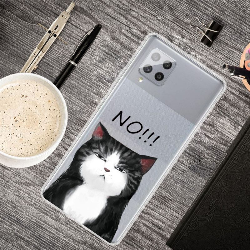 Hülle Für Samsung Galaxy A42 5G Die Katze. Die Nein Sagt