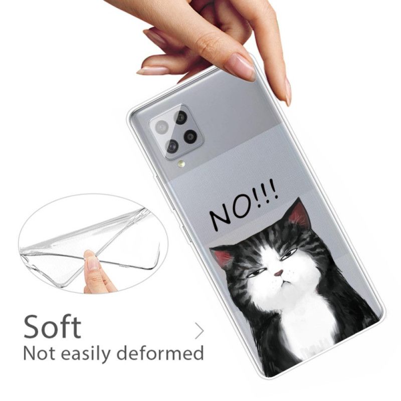 Hülle Für Samsung Galaxy A42 5G Die Katze. Die Nein Sagt