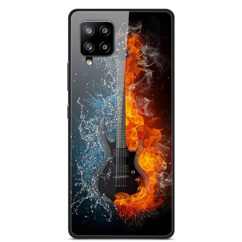 Hülle Für Samsung Galaxy A42 5G Gitarrengehärtetes Glas