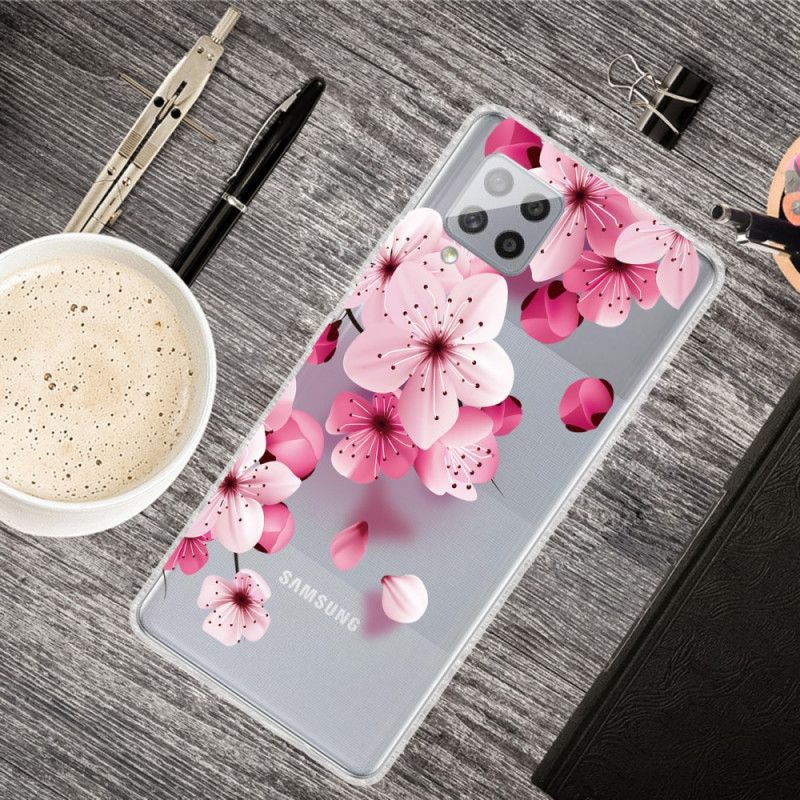 Hülle Für Samsung Galaxy A42 5G Kleine Rosa Blüten