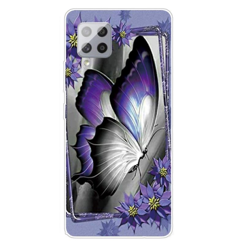 Hülle Für Samsung Galaxy A42 5G Königlicher Schmetterling