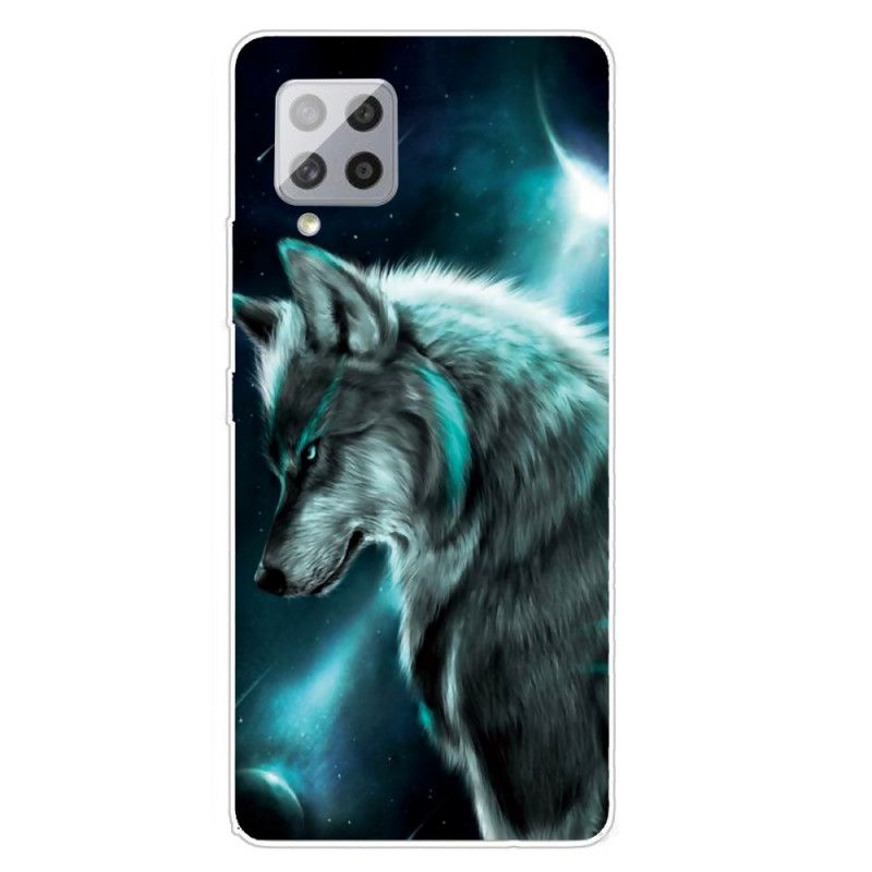 Hülle Für Samsung Galaxy A42 5G Königlicher Wolf