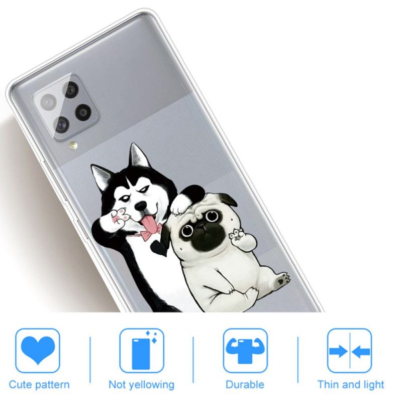 Hülle Für Samsung Galaxy A42 5G Lustige Hunde