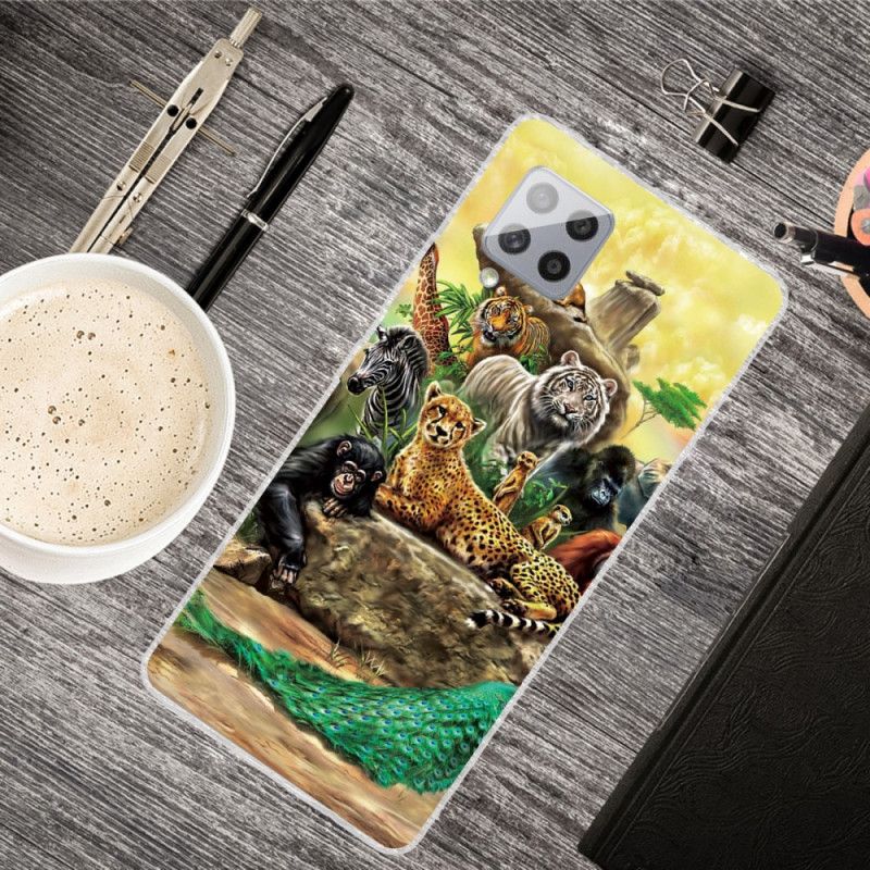 Hülle Für Samsung Galaxy A42 5G Safaritiere
