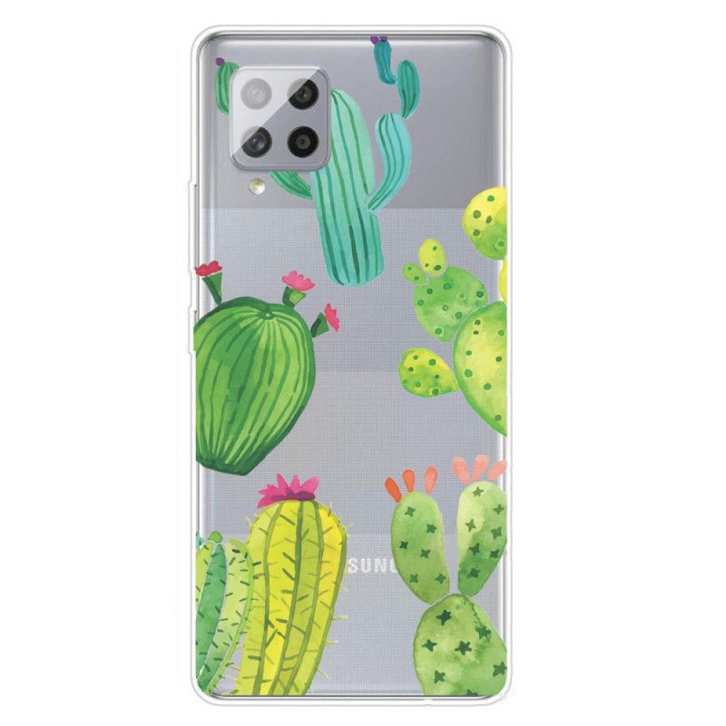 Hülle Samsung Galaxy A42 5G Aquarellkaktus