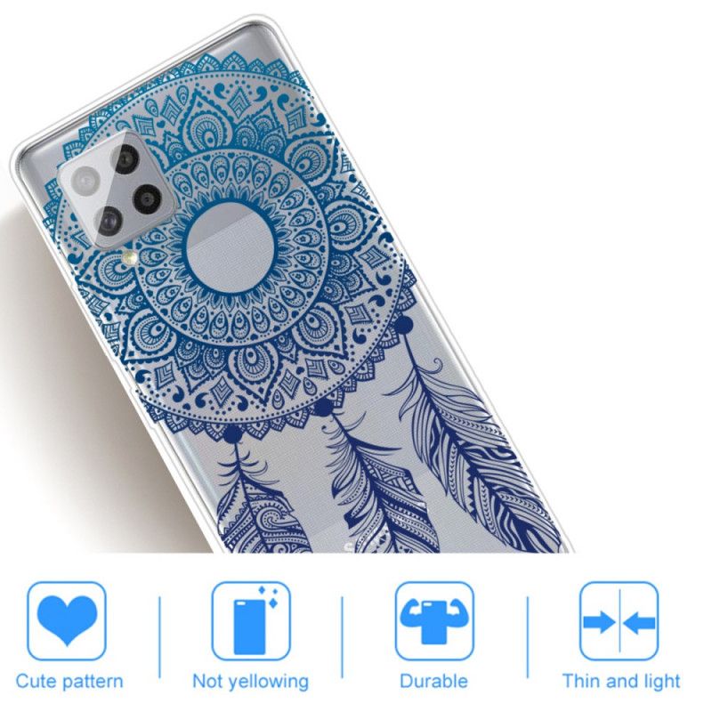 Hülle Samsung Galaxy A42 5G Handyhülle Einzigartiges Blumenmandala