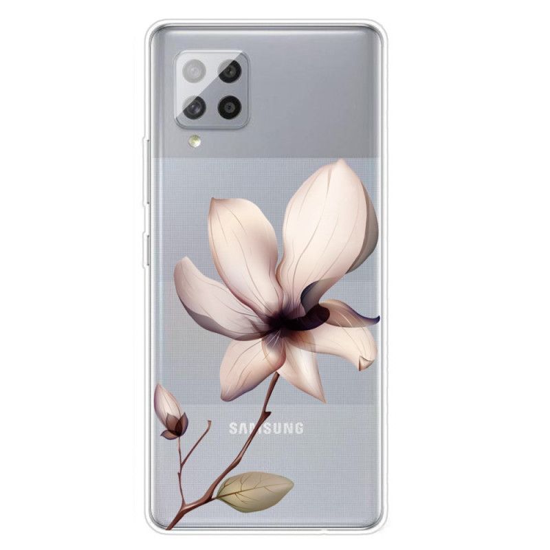 Hülle Samsung Galaxy A42 5G Handyhülle Premium Blumen