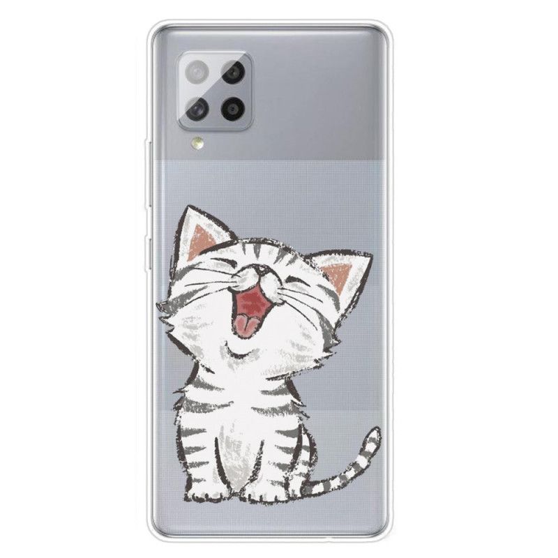 Hülle Samsung Galaxy A42 5G Handyhülle Süße Katze