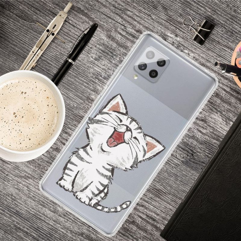 Hülle Samsung Galaxy A42 5G Handyhülle Süße Katze