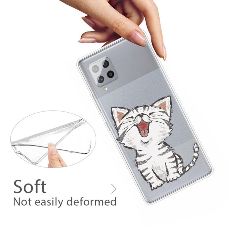 Hülle Samsung Galaxy A42 5G Handyhülle Süße Katze