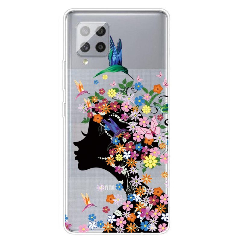 Hülle Samsung Galaxy A42 5G Hübscher Blütenkopf