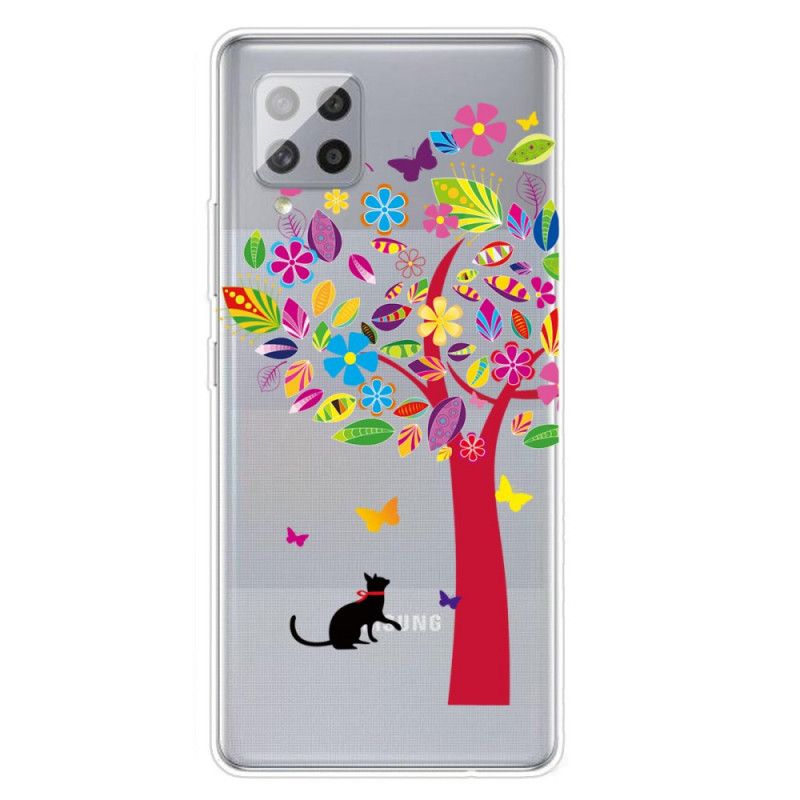 Hülle Samsung Galaxy A42 5G Katze Unter Dem Baum