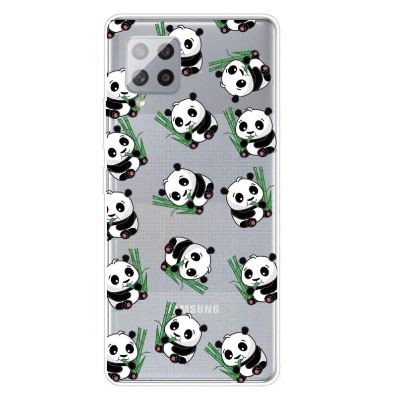 Hülle Samsung Galaxy A42 5G Kleine Pandas