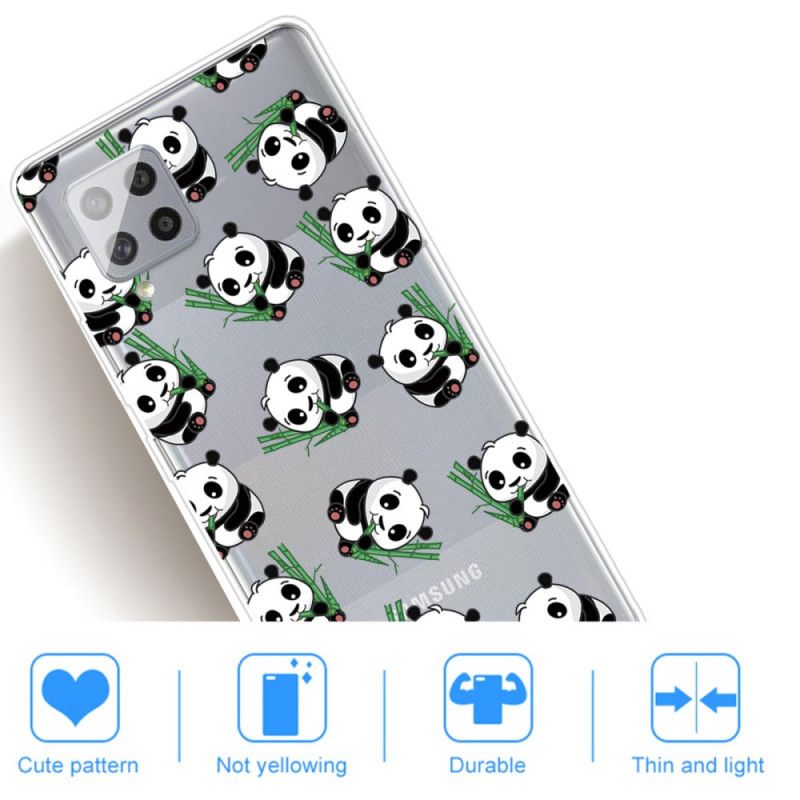 Hülle Samsung Galaxy A42 5G Kleine Pandas