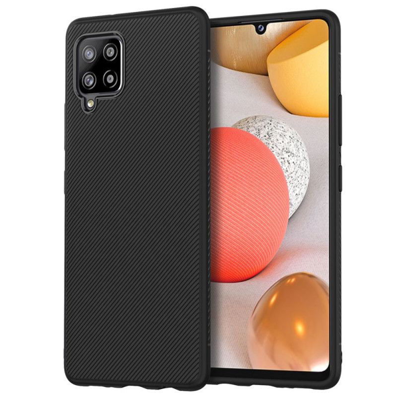 Hülle Samsung Galaxy A42 5G Schwarz Jazzserien-Twill