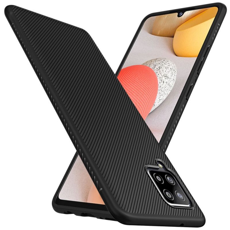 Hülle Samsung Galaxy A42 5G Schwarz Jazzserien-Twill